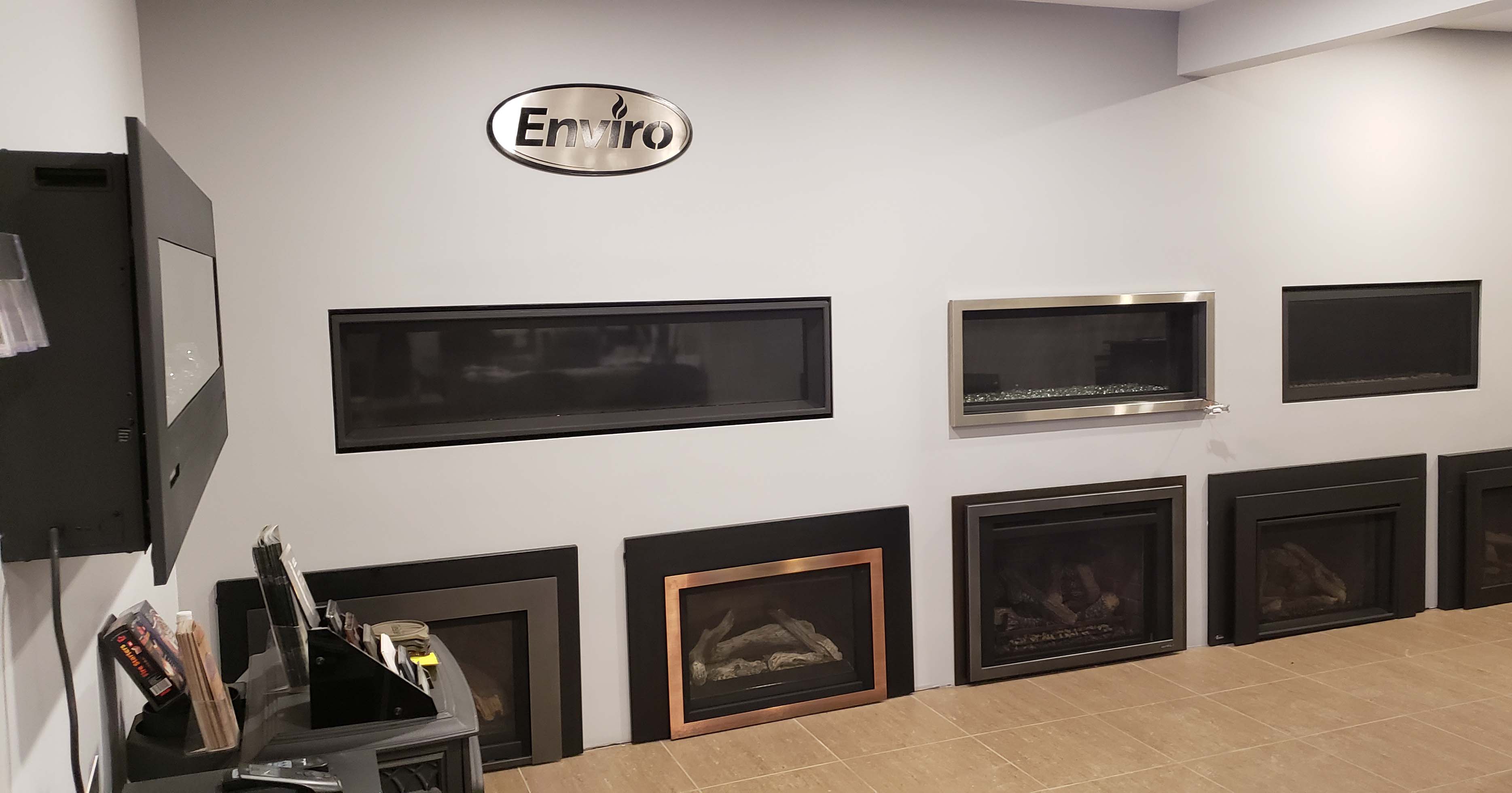 Fireplace installation display